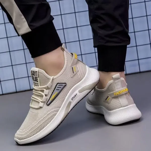 New Flying Woven Men’s Height Increasing Running Shoes - Image 3