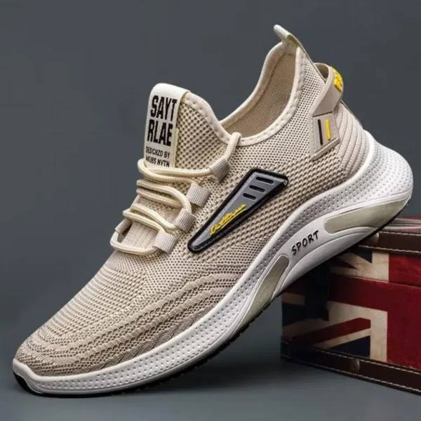 New Flying Woven Men’s Height Increasing Running Shoes - Image 4