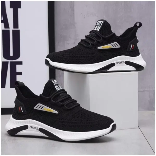 New Flying Woven Men’s Height Increasing Running Shoes - Image 5