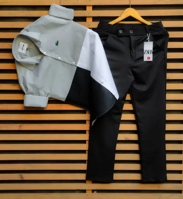 Men’s Party Wear Lycra Pant & Shirt Combo